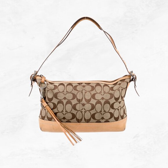 Coach Canvas Shoulder Bag - Picture 1 of 13